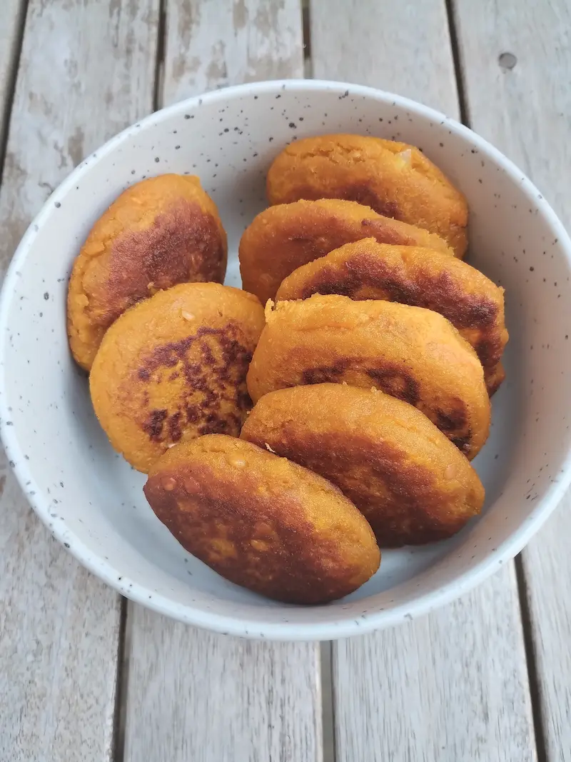 Galettes de lentilles corail