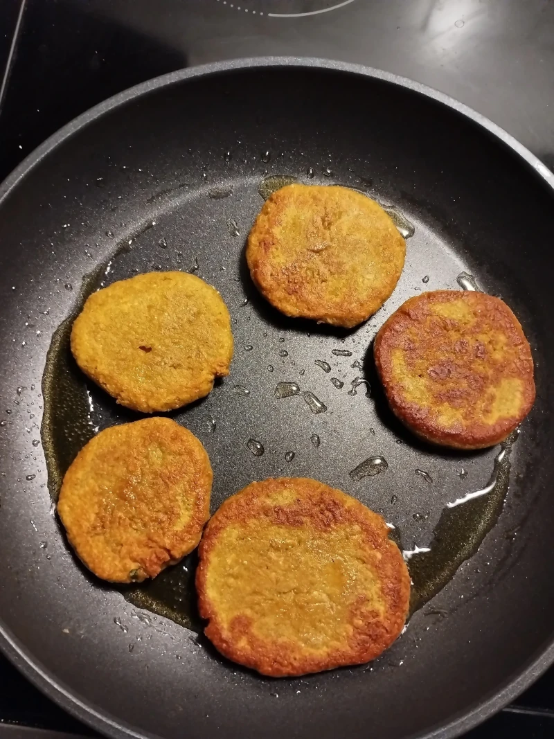 Galettes de lentilles corail