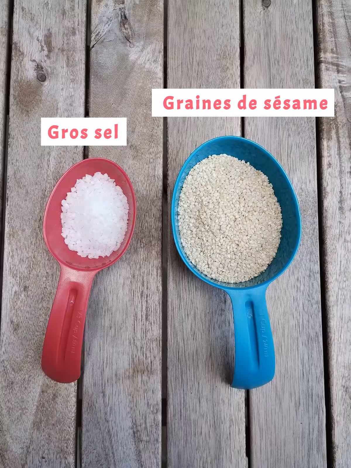 Ingrédients du Gomasio