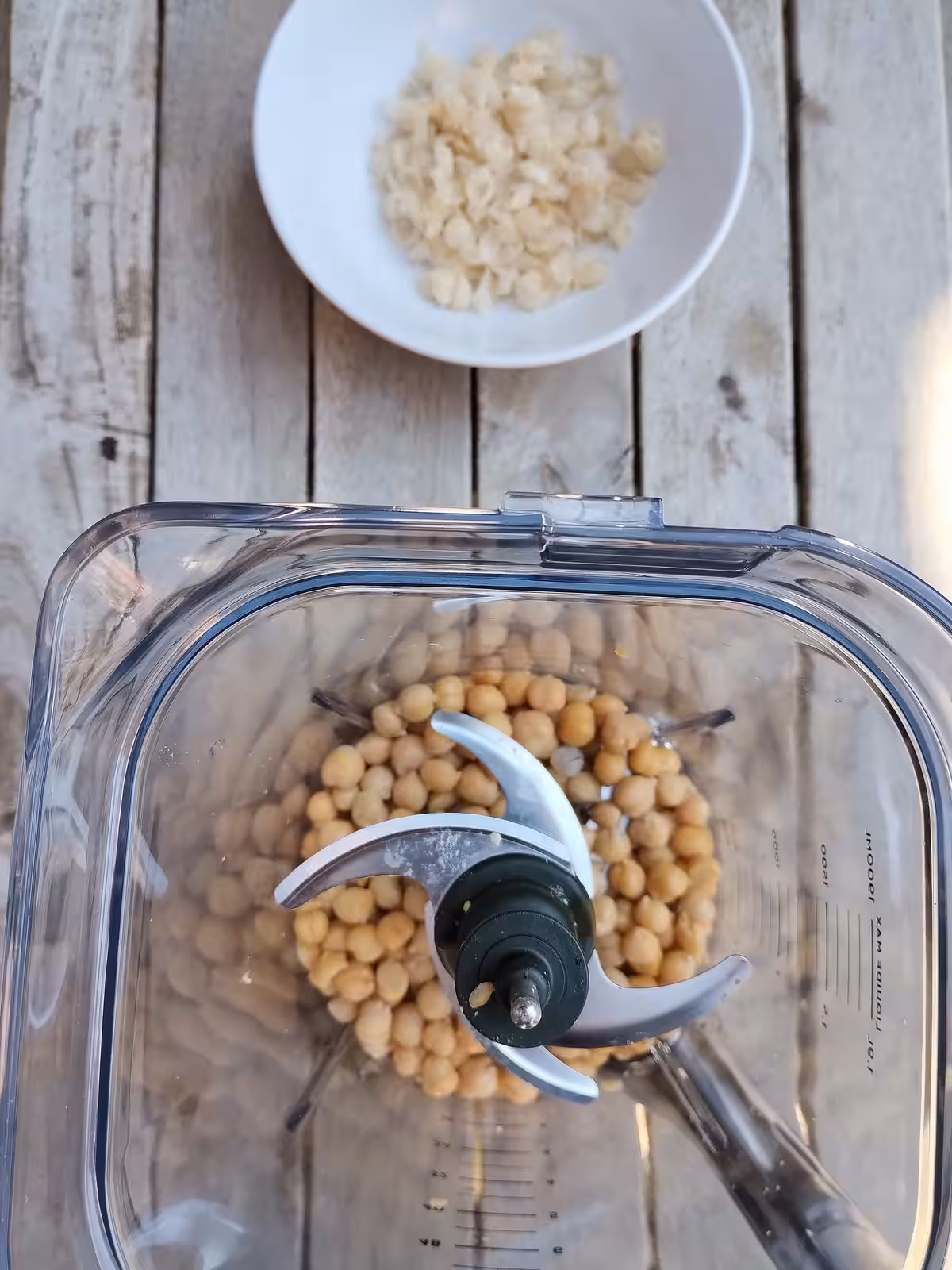Pois chiche cuits, enveloppe retirée
