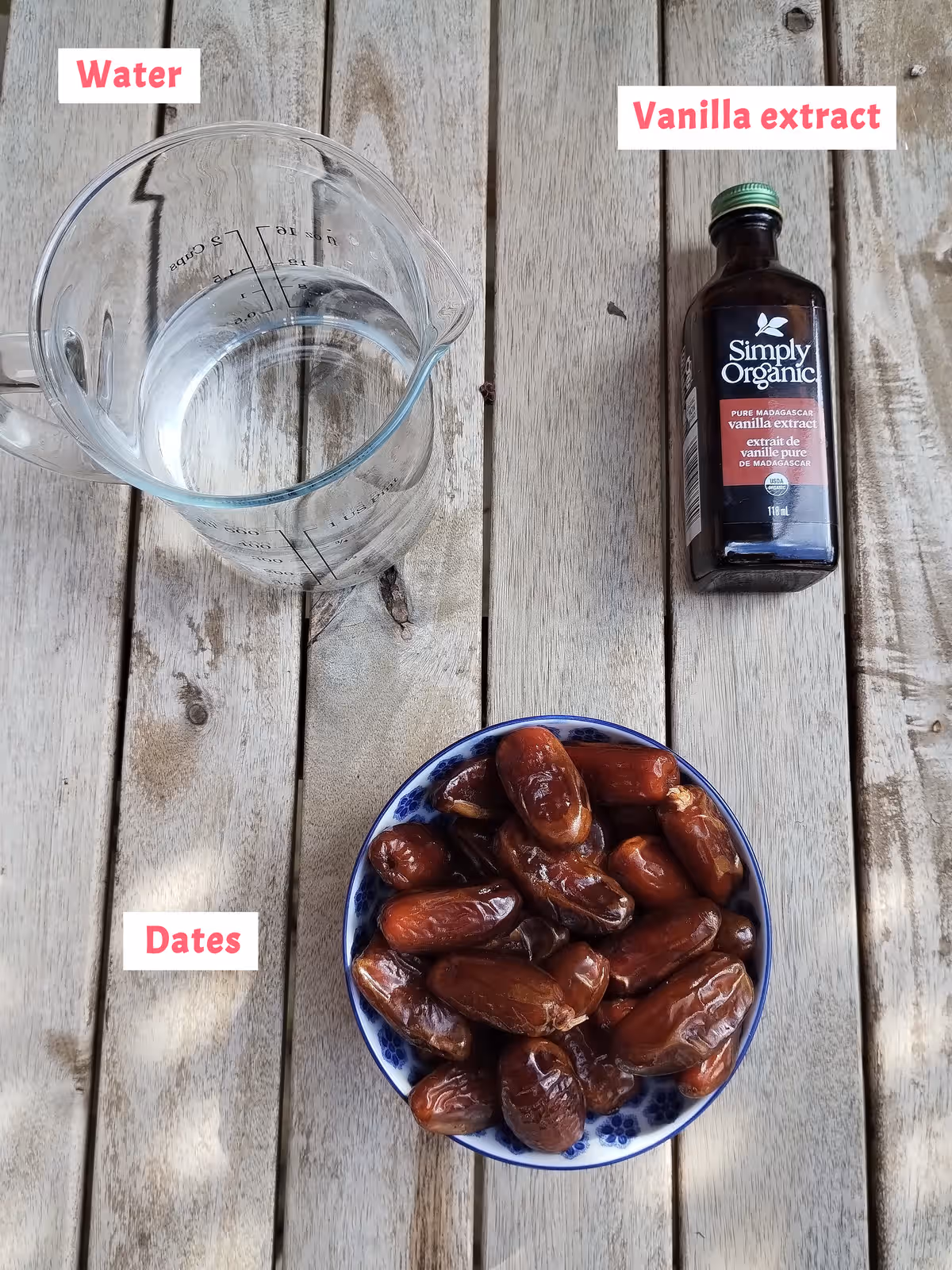 Dates paste ingredients