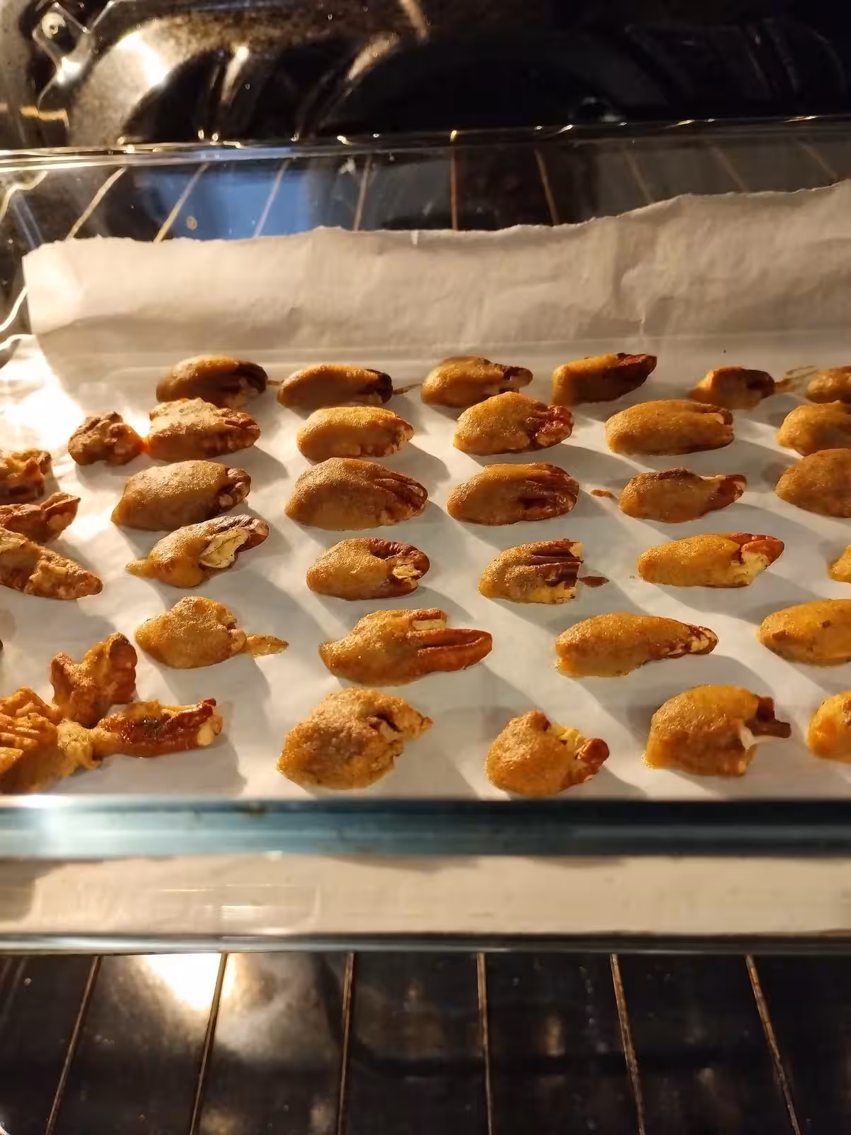 Cuisson des noix de pacanes au four